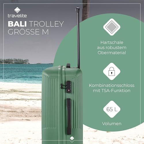 41oi6eskl. ac .jpg Travelite Beautycase Hartschale Handgepäck, 36 cm, 17 Liter - Kosmetikkoffer mit Organizer- und Aufsteckfunktion für Rei
