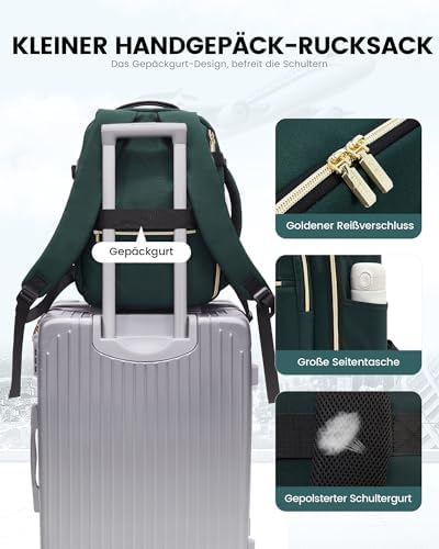 41pkjcucsul. ac .jpg LOVEVOOK Ryanair Handgepäck für Damen Herren | Carry On Tasche 40x30x20cm | Eurowings Wizz Cabine Richtung | Laptop Komp