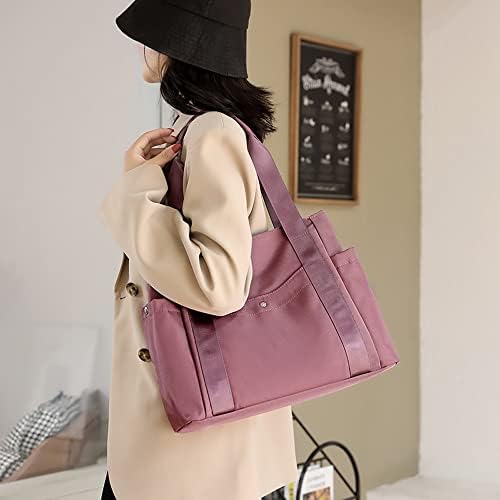 41q7vyrvyl. ac .jpg JIANLINST Schwarz Lässige Schultertasche Damen Handtasche Multi-Pocket Tote Henkeltasche Shopper