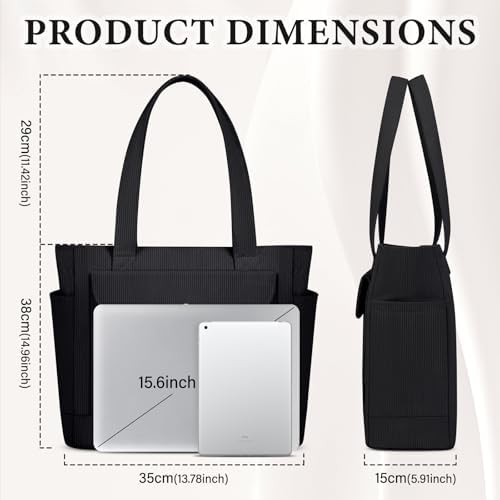 41rjxrsl57l. ac .jpg IGOLUMON Handtaschen Damen mit Reißverschluss und Magnetischer Druckknopf für Arbeit und Reisen - Große Tasche zum Trage