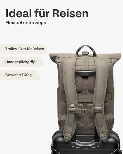 41rixpel0l. ac .jpg Johnny Urban Rucksack Damen und Herren - Allen Medium - Wasserabweisend - Mit Laptopfach für Uni, Fahrrad und Business -