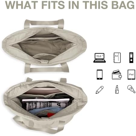 41sypmzx6ml. ac .jpg Bagsmart Damen Wasserdichte Einkaufstasche für Arbeit und Reisen mit vielen Taschen