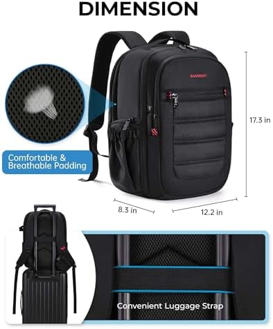 41sgud8o3sl. ac 1.jpg **Bagsmart Kamerarucksack Wasserdicht zur fotografischen Reise für Fotografen** | **Bagsmart Spiegelreflex Kameratasche