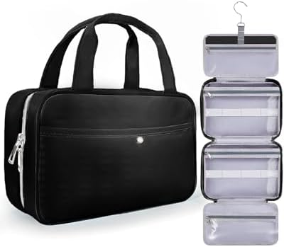 41snsafiypl. ac .jpg Chakipee Wasserdichte Reisekulturbeutel zum Aufhängen für Damen – Leichte Waschtasche mit Klarfenster, Ideal für Make-up