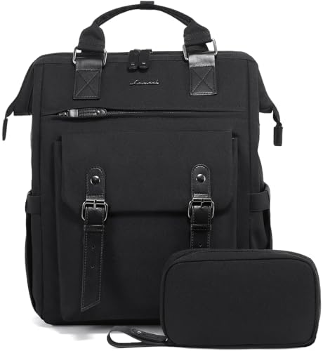 41svfucekwl. ac .jpg LOVEVOOK Damen Wasserdicht Schulrucksack Schwarzujetzt shoppen! OEKO-TEX STANDARD 100