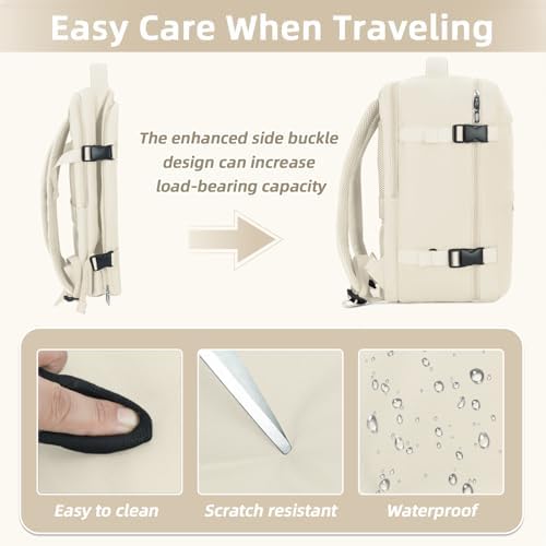 41tly tzbgl. ac .jpg Cmezevi Reiserucksack 20L für Business und Reisen - Beige