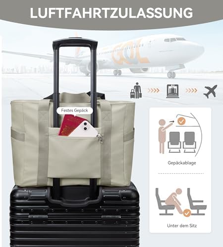 41tzoivbp l. ac .jpg KALIDI FANCY FOREST Groß Mit 15,6 Zoll Laptopfach Handtasche FüR Arbeit Uni Reisen