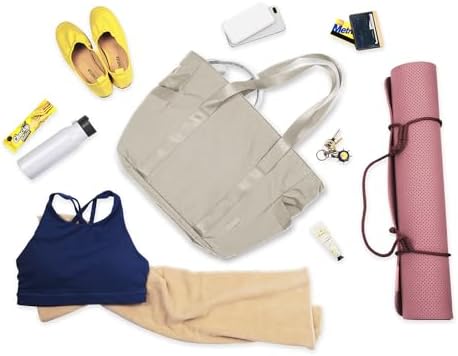 41u0hy93kel. ac .jpg Bagsmart Damen Wasserdichte Einkaufstasche für Arbeit und Reisen mit vielen Taschen