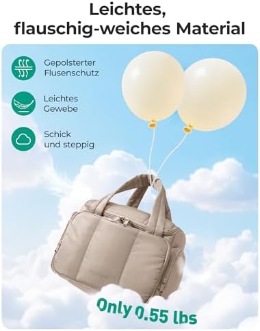 41uh6gsetl. ac .jpg Reise-Kulturbeutel Bagsmart, große Multi Taschen, für Frauen, zur Reise und Urlaubsplanung, mit vielen Taschen und Griff