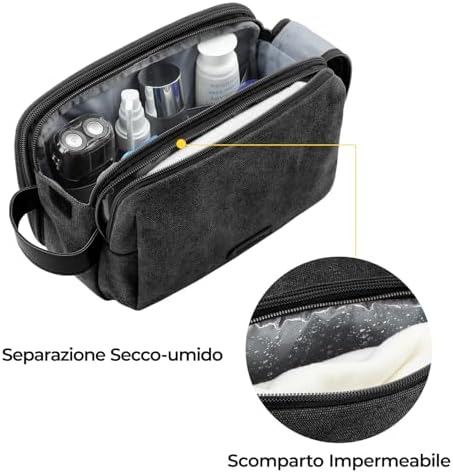 41uui0ugacl. ac 1.jpg Bagsmart Wasserkräfte widerstehende Reisekulturtasche für Männer