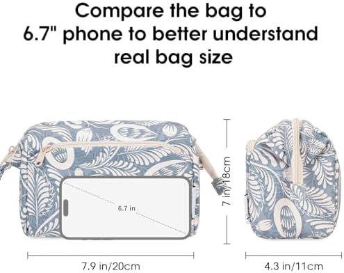 41vmapxobl. ac 1.jpg Narwey Minzgrün Kulturtasche Damen Reise Make-up-Tasche Weit Offene Tasche Kosmetiktasche