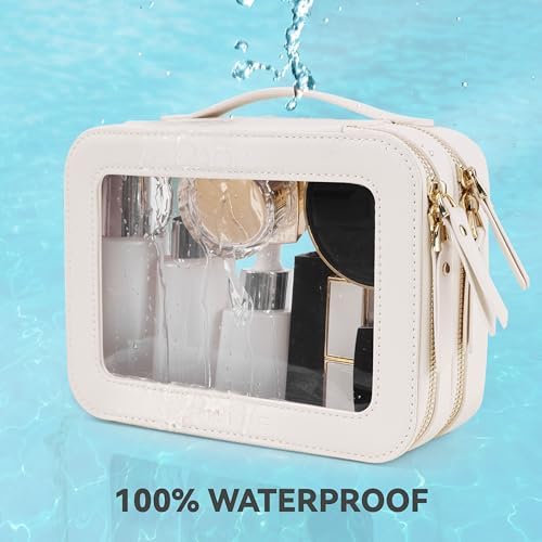 41vpgrgenwl. ac .jpg Prite Transparent Kosmetiktasche Durchsichtig Kulturtasche Damen Reise Organizer Wasserdicht Auto Organizer