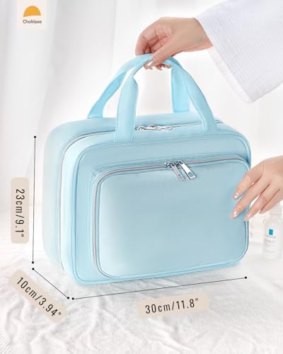 41vttieu2l. ac .jpg Chakipee Wasserdichte Reisekulturbeutel zum Aufhängen für Damen – Leichte Waschtasche mit Klarfenster, Ideal für Make-up