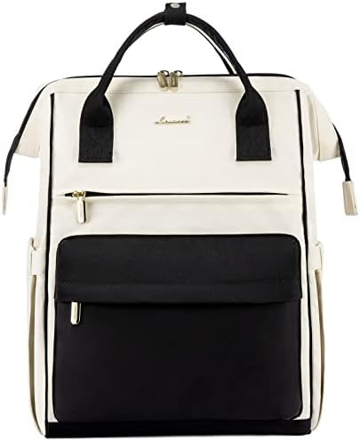 41wj6e2yal. ac .jpg LVOOK Rucksack Damen 15,6 Zoll Laptop Schulrucksack Wasserdicht mit USB & Laptopfach, ideal für Arbeit, Schule & Uni, Re