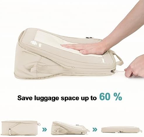 41xd6ovza7l. ac .jpg ECOHUB 5 Teilige Kompression Koffer Organizer Set für Reiseglobalrecyclemax