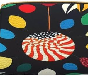 YVNKHKU Make-up-Tasche für Damen - Reise-Organizer, Hautpflege, Showe-Pinsel - Bagsmart ToteCherry Explosion - Weiss