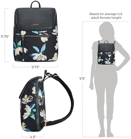 41xellz94ql. ac .jpg Travelon Unisex Anti-Diebstahl Addison Rucksack - Robust für Alle im Outdoor-Bereich mit anti-Raubfunktion und praktisch