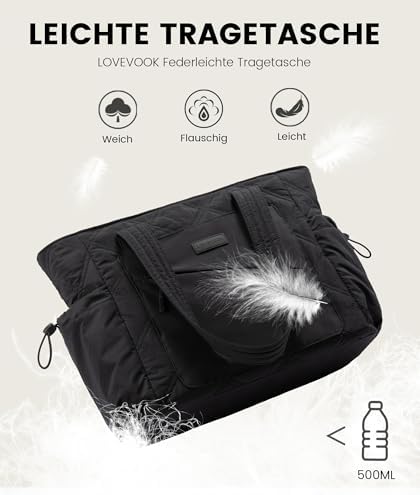 41yngtiifbl. ac .jpg LOVEVOOK Große Arbeitstasche für Damen mit Laptoptasche und Bürotasche OEKO-TEX STANDARD 100 Reise-Re Modelo LOVEVOOK Le