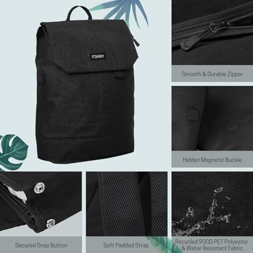41ytl8xvxdl. ac .jpg ITSHINY Rucksack Damen Wasserdicht Anti Diebstahl 16L für Ausflüge Uni Schule & Büro - Laptopfach 15,6 Zoll