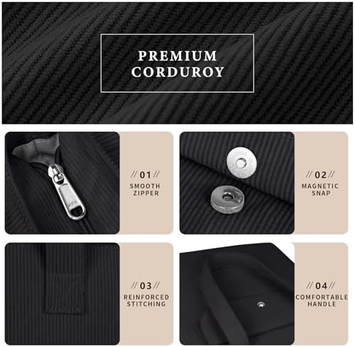 41zhalfj2hl. ac .jpg IGOLUMON Handtaschen Damen mit Reißverschluss und Magnetischer Druckknopf für Arbeit und Reisen - Große Tasche zum Trage