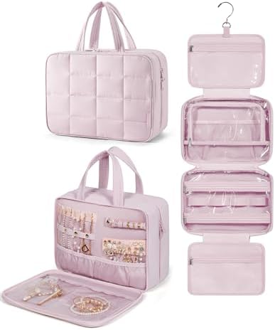 41zy2qbcfll. ac 1.jpg Bagsmart Großkulturtasche für Damen zum Aufhängen | Bagsmart Reisepuffer Kosmetiktasche Dame | Bagsmart Schmuck Organiz