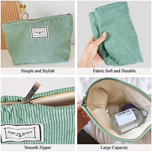 51 6ycuw4tl. ac .jpg Yosemy Multifunktional Kosmetiktasche Waschtasche für Damen | Yosemy Khaki Cord-Kosmetiktasche zur Reise | Yosemy Multi