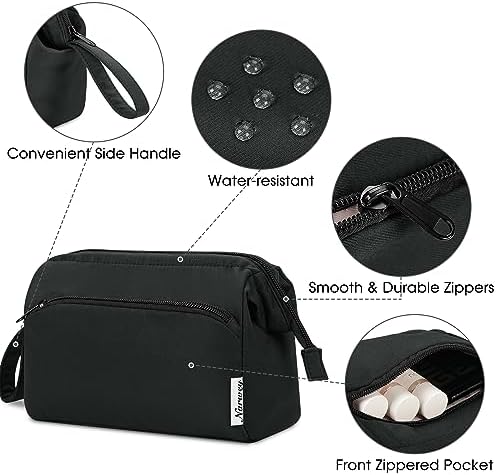 51 q79hb9sl. ac 1.jpg Narwey Minzgrün Kulturtasche Damen Reise Make-up-Tasche Weit Offene Tasche Kosmetiktasche