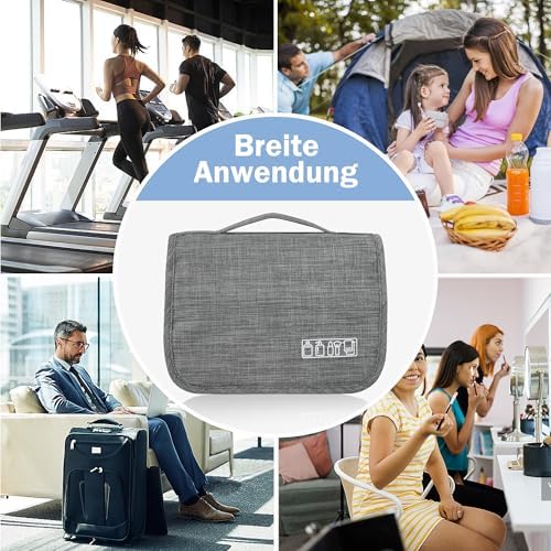 510ahitgbll. ac .jpg C-easb Kulturtasche zum Aufhängen für Badezimmer, gehende Reise-Kulturtasche für Damen und Herren