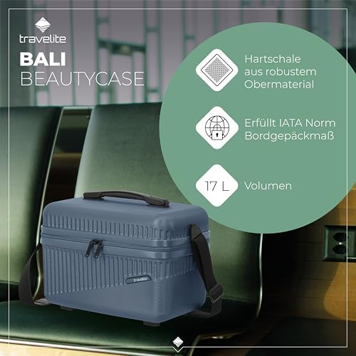 51312wu8rul. ac .jpg Travelite Beautycase Hartschale Handgepäck, 36 cm, 17 Liter - Kosmetikkoffer mit Organizer- und Aufsteckfunktion für Rei