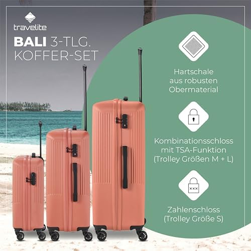 514ab7jhnql. ac .jpg Travelite Beautycase Hartschale Handgepäck, 36 cm, 17 Liter - Kosmetikkoffer mit Organizer- und Aufsteckfunktion für Rei