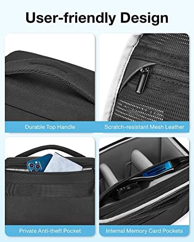 514berl69ll. ac .jpg Bagsmart SLR DSLR Kameratasche Wasserdicht für Spiegelreflexkamera mit Regenhülle