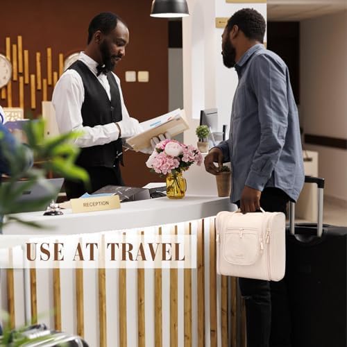 514pkff6x2l. ac .jpg Skycase Kulturbeutel zum Aufhängen - Reise-Kulturbeutel für Damen mit wasserabweisender Oberfläche und Haken - 7 Organiz