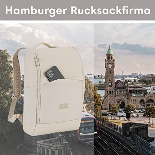 514uxwpksbl. ac .jpg LARKSON Laptop Rucksack Herren & Damen Schwarz - Notebook Backpack für Business- und Reisegebrauch - 16 Zoll Wasserabwei