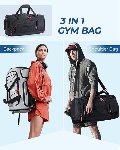 518vemh 9sl. ac 1.jpg BagSmart Sporttasche Damen und Herren | Sporttasche mit Schuhfach | Wasserdichte Gym Bag | Reisetasche | trainingstasche