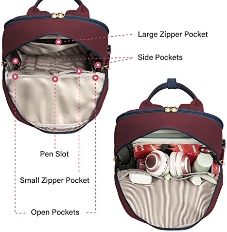 518l0osvgol. ac .jpg Laptop Schulrucksack LOVEVOOK Damen Wasserabweisend Eleganter Schultasche für Schule Uni Reise Khaki Beige