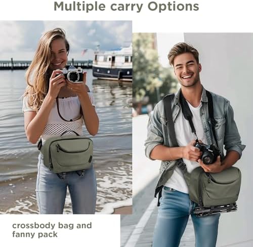 519cofo7mhl. ac .jpg DSLR Kameratasche wasserdicht mit Stativhalterung Umhängetasche für Fotografen (Schwarz)