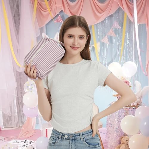 51ajhw1yd4l. ac 1.jpg Narwey Minzgrün Kulturtasche Damen Reise Make-up-Tasche Weit Offene Tasche Kosmetiktasche