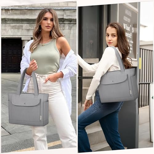 51amqqj3pdl. ac .jpg IGOLUMON Handtaschen Damen mit Reißverschluss und Magnetischer Druckknopf für Arbeit und Reisen - Große Tasche zum Trage