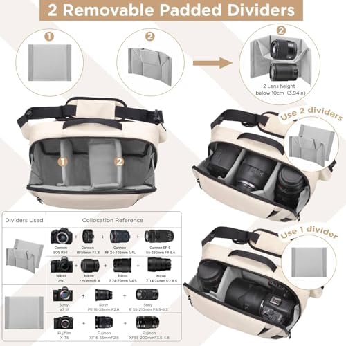 51bbzcuz6wl. ac .jpg DSLR Kameratasche wasserdicht mit Stativhalterung Umhängetasche für Fotografen (Schwarz)