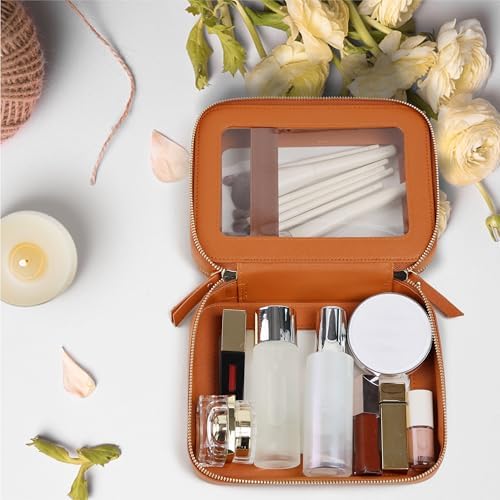 51c g2eyrl. ac .jpg Prite Transparent Kosmetiktasche Durchsichtig Kulturtasche Damen Reise Organizer Wasserdicht Auto Organizer