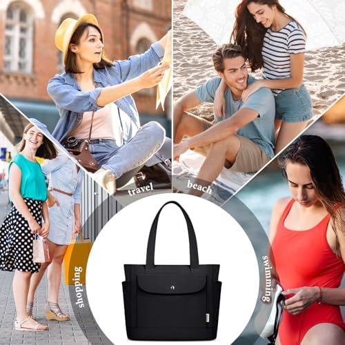 51emthgm3zl. ac .jpg IGOLUMON Handtaschen Damen mit Reißverschluss und Magnetischer Druckknopf für Arbeit und Reisen - Große Tasche zum Trage