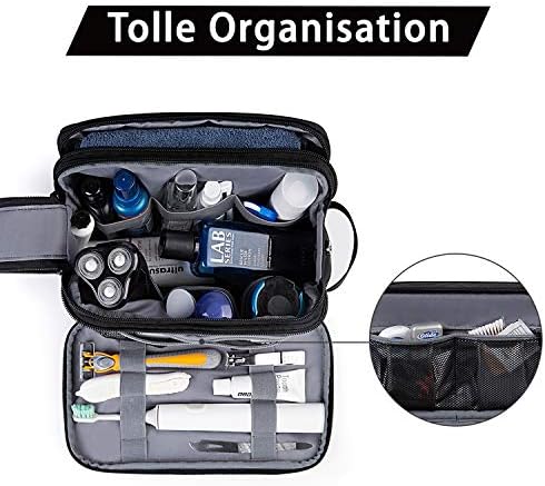 51f67bglsdl. ac 1.jpg Bagsmart Wasserkräfte widerstehende Reisekulturtasche für Männer