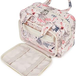 Narwey Kulturtasche Damen Gross kulturbeutel Kosmetiktasche DamenGran Kulturtasche für Damen Waschtasche Make up Tasche