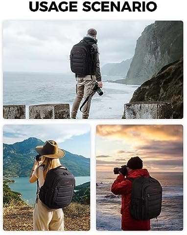 51i34o2uxal. ac 1.jpg **Bagsmart Kamerarucksack Wasserdicht zur fotografischen Reise für Fotografen** | **Bagsmart Spiegelreflex Kameratasche