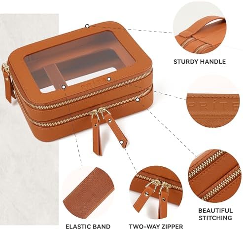 51i62t31izl. ac .jpg Prite Transparent Kosmetiktasche Durchsichtig Kulturtasche Damen Reise Organizer Wasserdicht Auto Organizer