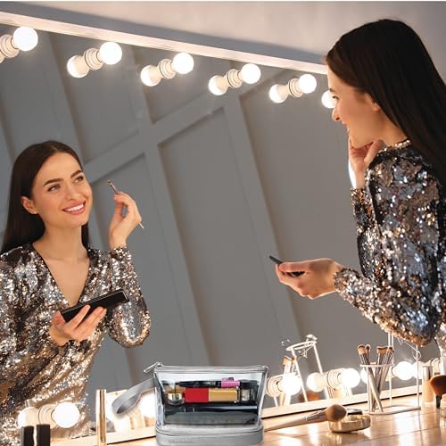 51iykq9yz4l. ac .jpg BUTLERBELL Transparenter Kulturbeutel | Bliktdicht | Reisegepäck-Damen & Herren (Schwarz) | Flüssigkeiten transportieren