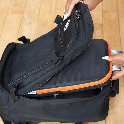 51juxevni4l. ac .jpg OW-Travel Koffer Kompression Packwürfel für Reiseurlaub und Business Reisen. 4stückiger Koffer Organizer. Reisetasche Ko