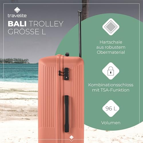 51kzsi6a9il. ac .jpg Travelite Beautycase Hartschale Handgepäck, 36 cm, 17 Liter - Kosmetikkoffer mit Organizer- und Aufsteckfunktion für Rei