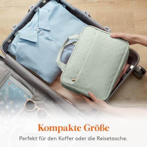 51nxhwz7byl. ac .jpg Lifewit Reise Kulturbeutel Damen zum Aufhängen mit Organizer Funktion Groß Pink Recycled Claim Standard 100