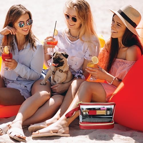 51olgwfyrjl. ac .jpg BUTLERBELL Transparenter Kulturbeutel | Bliktdicht | Reisegepäck-Damen & Herren (Schwarz) | Flüssigkeiten transportieren